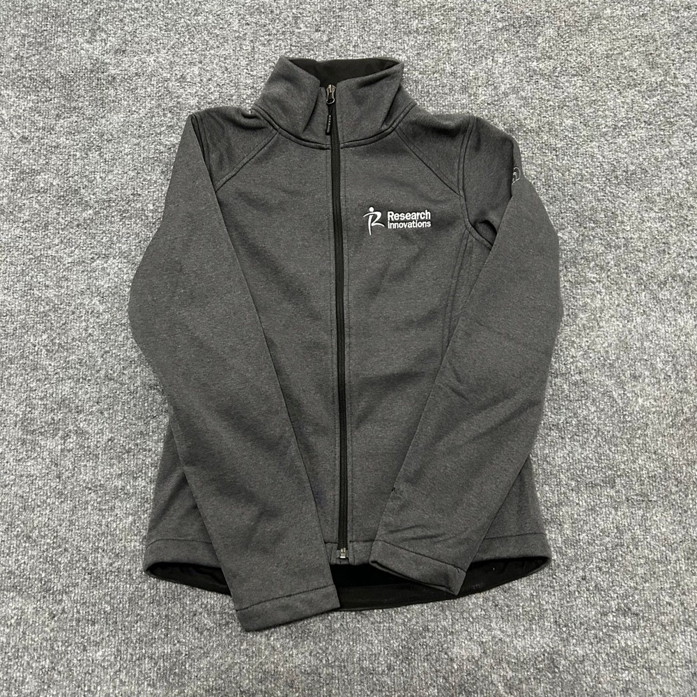 The North Face Jacket Womens Size S Gray Full Zip Mock Neck Athletic Fleece Coat